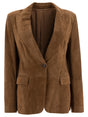 BRUNELLO CUCINELLI Suede Blazer for Women - SS25 Collection