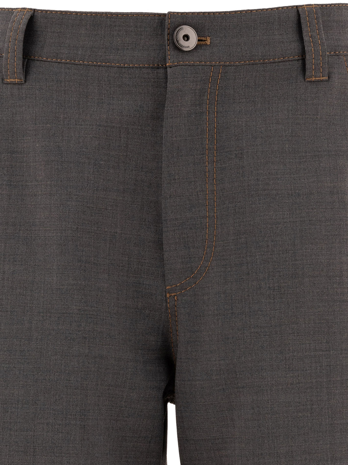 BRUNELLO CUCINELLI Soft Curved Wool Trousers - High Rise, Regular Fit