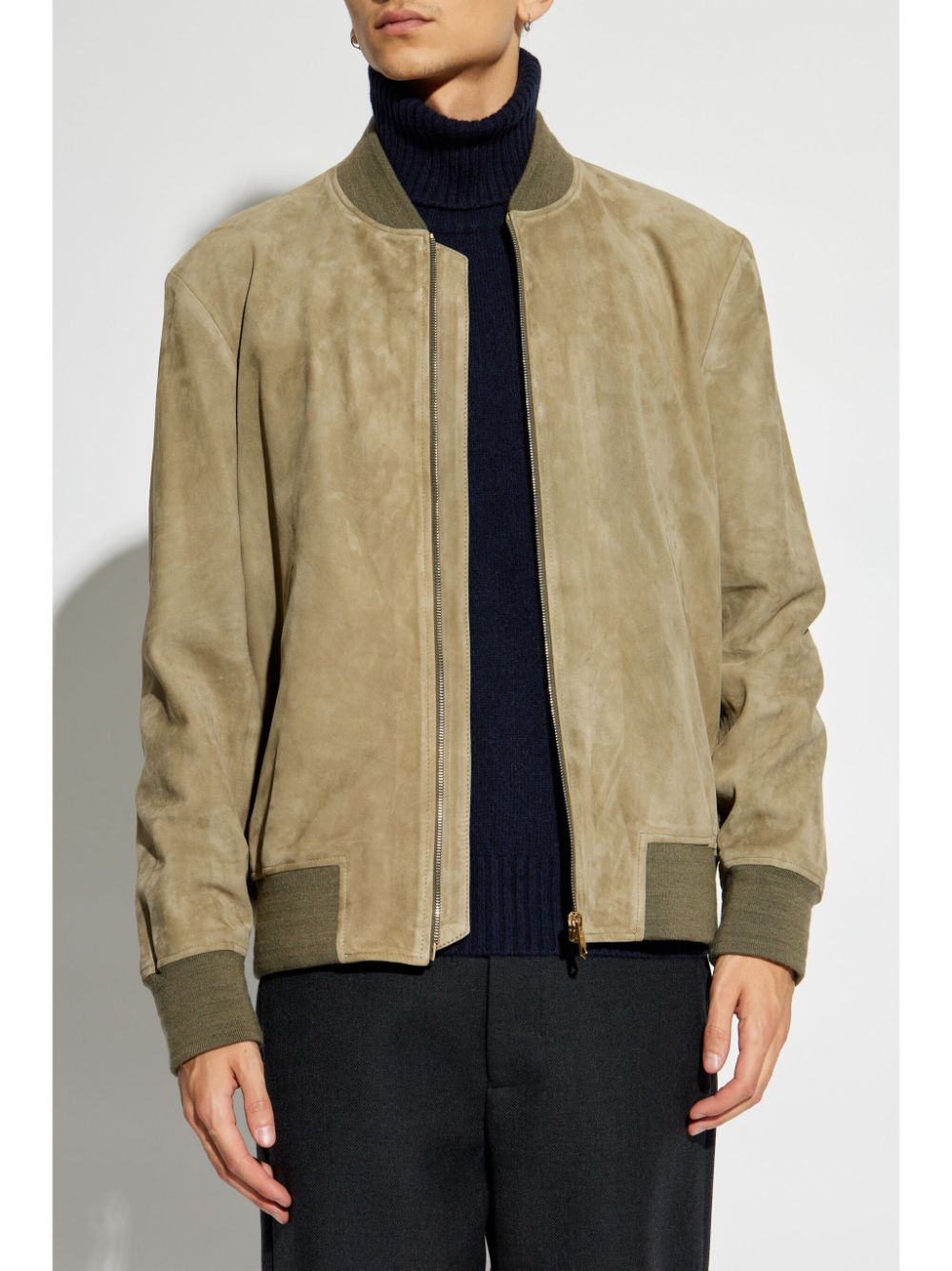 PAUL SMITH Suede Bomber Jacket