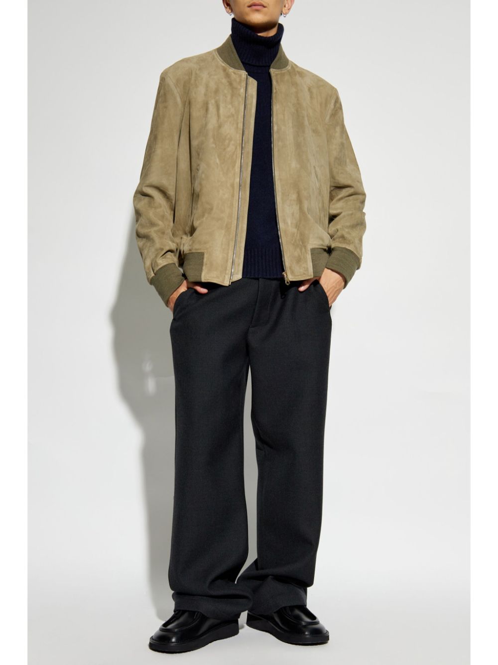 PAUL SMITH Suede Bomber Jacket