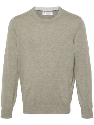 BRUNELLO CUCINELLI Men's Luxurious Crew Neck Sweater