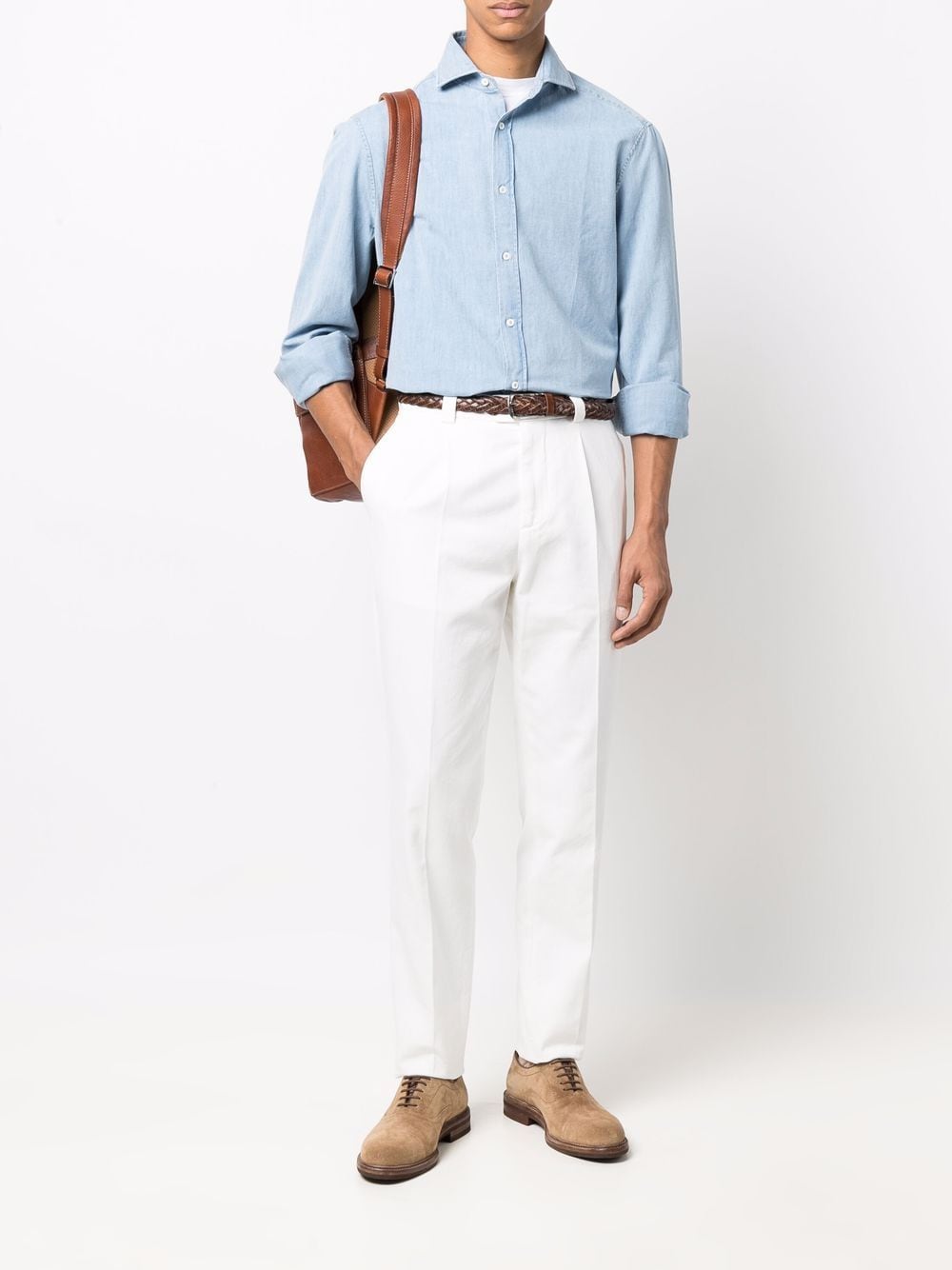 BRUNELLO CUCINELLI Leisure Fit Straight-Leg Cotton Chinos for Men