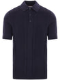 BRUNELLO CUCINELLI Knit Cotton Polo Shirt with Front Button Placket - Men's SS25