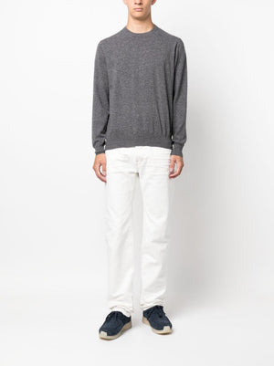 COLOMBO Cashmere-Blend Crewneck Sweater for Men - FW23