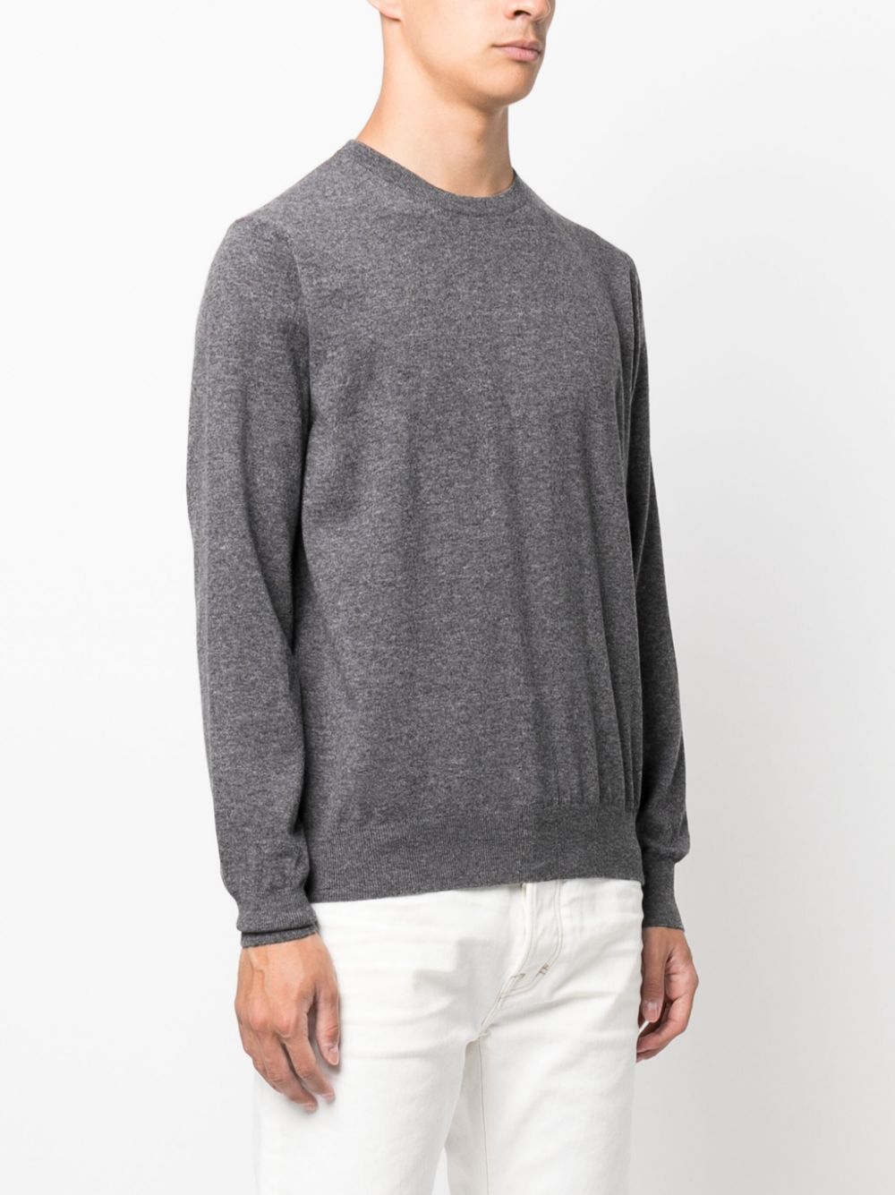 COLOMBO Cashmere-Blend Crewneck Sweater for Men - FW23