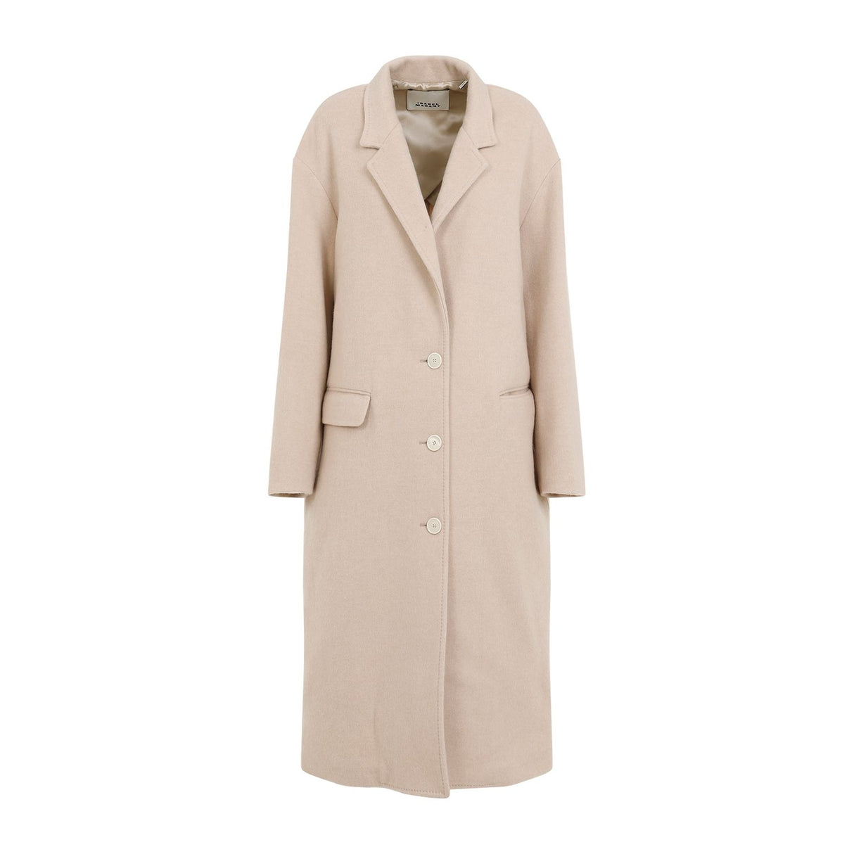 ISABEL MARANT Elegant Nude Wool-Cashmere Blend Jacket