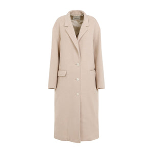 ISABEL MARANT Elegant Nude Wool-Cashmere Blend Jacket