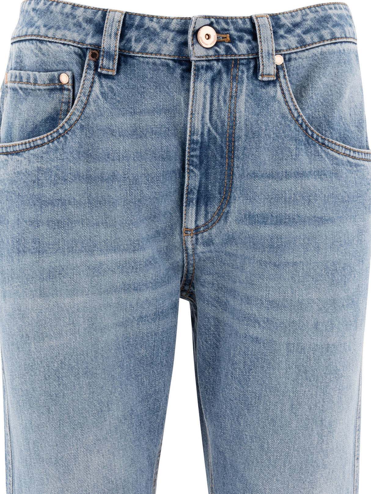 BRUNELLO CUCINELLI Logo Patch Straight Leg Jeans for Women