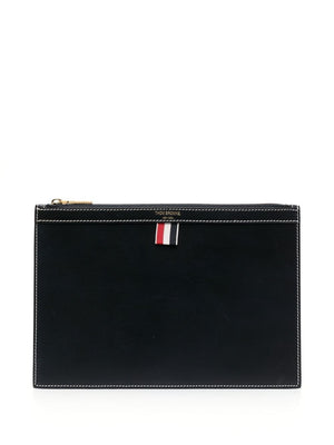 THOM BROWNE Mini Tablet Holder with Zipper Closure for Men