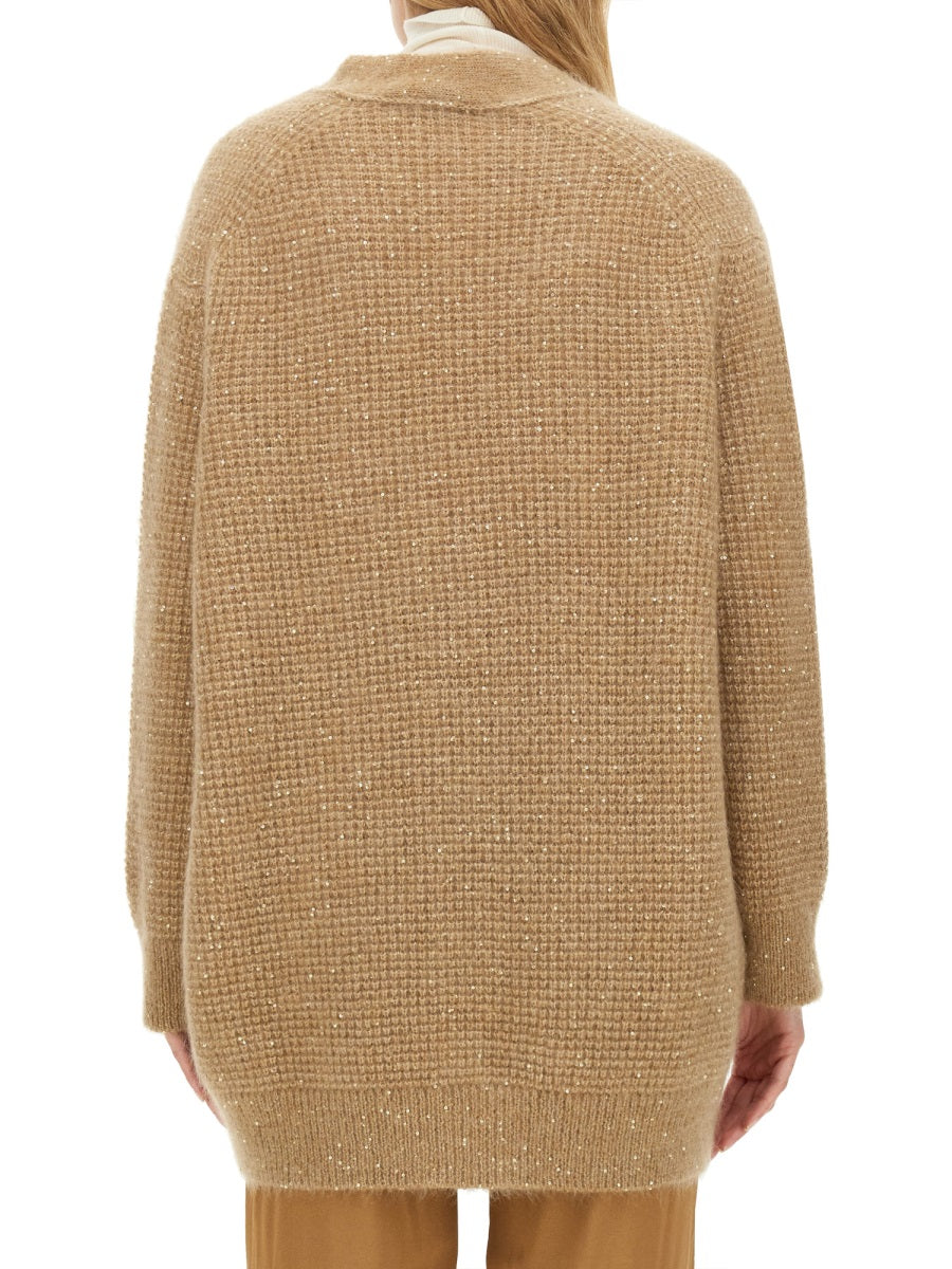 FABIANA FILIPPI Oversized Wool Cardigan for Women - Size S