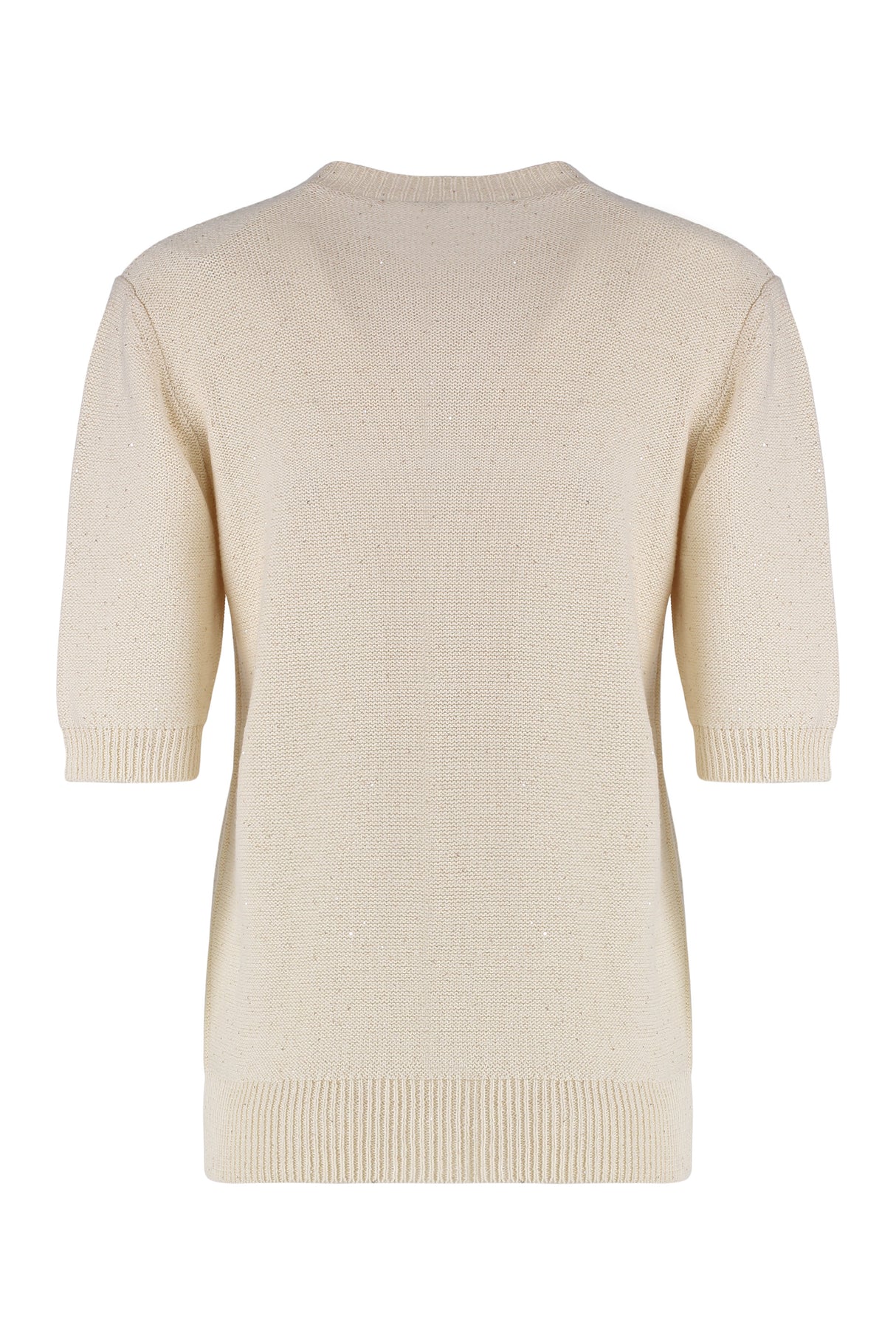 FABIANA FILIPPI Short Sleeve Sequin Sweater