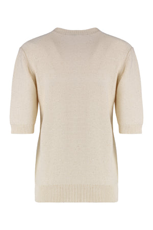 FABIANA FILIPPI Short Sleeve Sequin Sweater