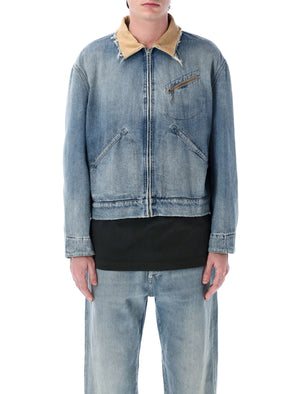 MAISON MARGIELA Light Blue Denim Jacket for Men