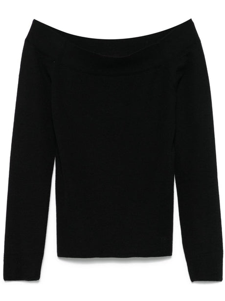 TOM FORD Long Sleeved Off The Shoulder Knit Top