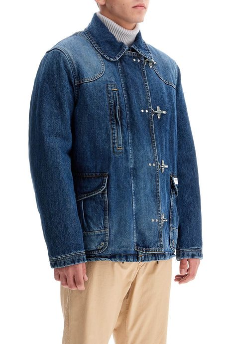 FAY ARCHIVE 4 Hooks Workwear-Inspired Denim Jacket