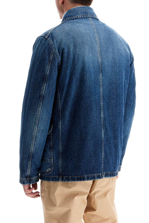 FAY ARCHIVE 4 Hooks Workwear-Inspired Denim Jacket