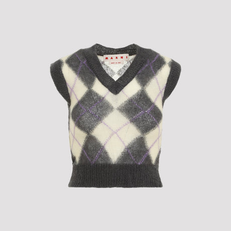 MARNI Chic V-Neck Pullover Sweater - Mini Size