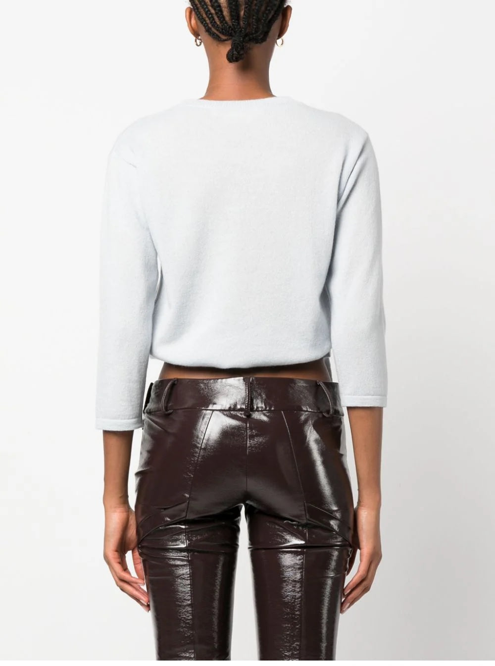 MARNI Luxurious Round Neck Mini Cashmere Sweater