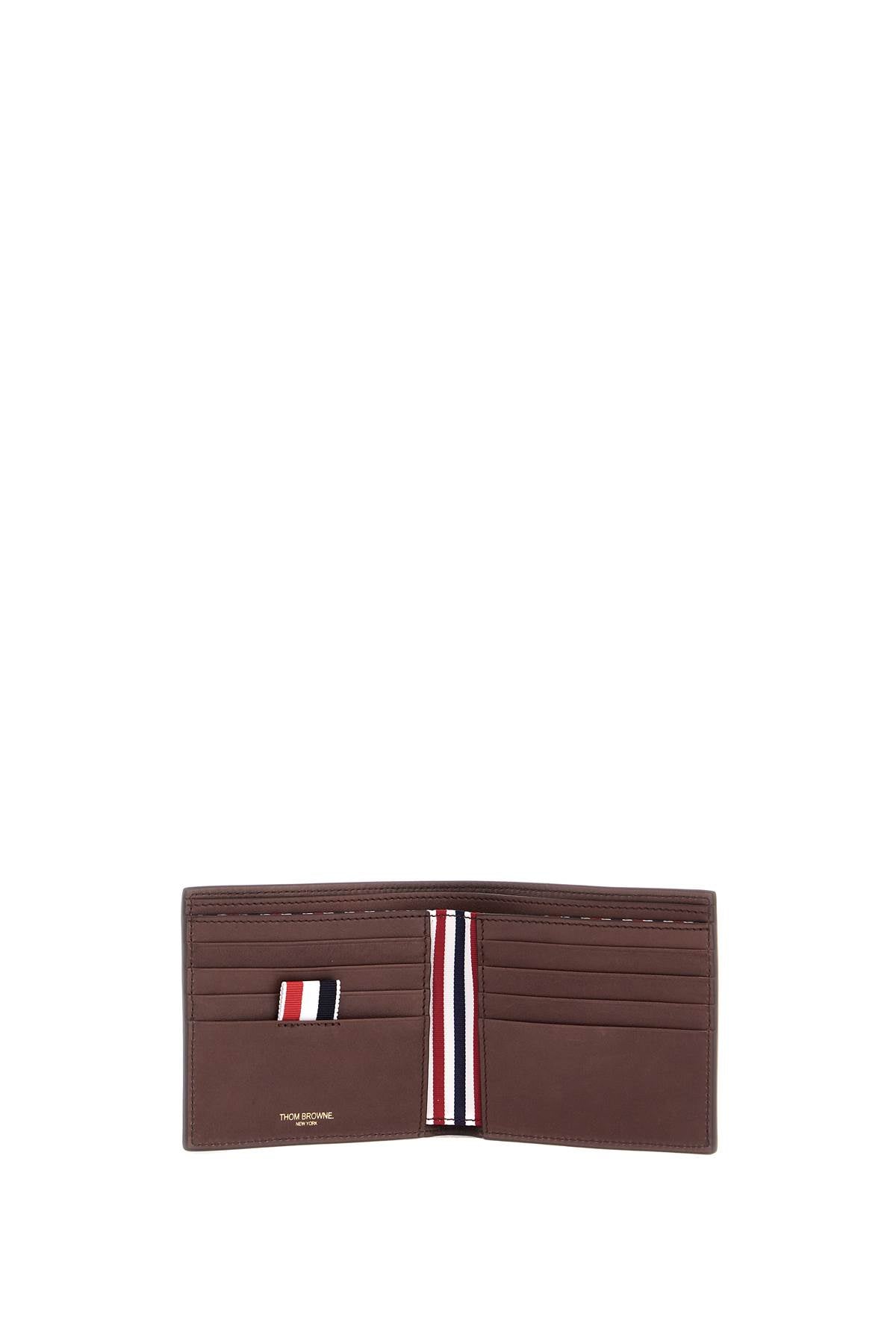 THOM BROWNE Mini Compact Calfskin Wallet with Slots