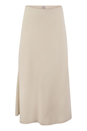 BRUNELLO CUCINELLI Flute Skirt in Comfort Viscose Twill