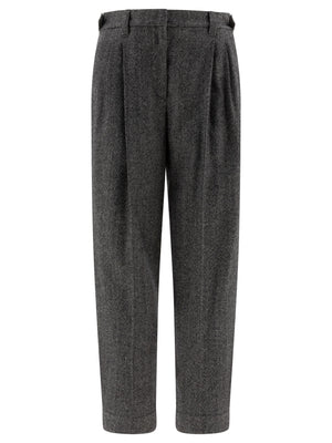 BRUNELLO CUCINELLI High Rise Baggy Sartorial Trousers for Women