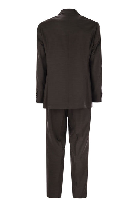 BRUNELLO CUCINELLI Modern Deconstructed Jacket and Pleated Trousers Set for Men