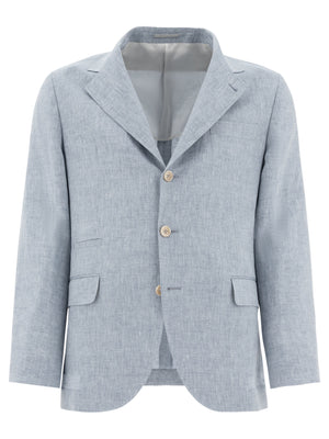 BRUNELLO CUCINELLI Linen Blazer for Men - SS25 Collection