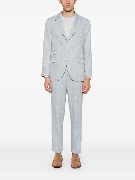 BRUNELLO CUCINELLI Linen Single-Breasted Suit for Men - SS25