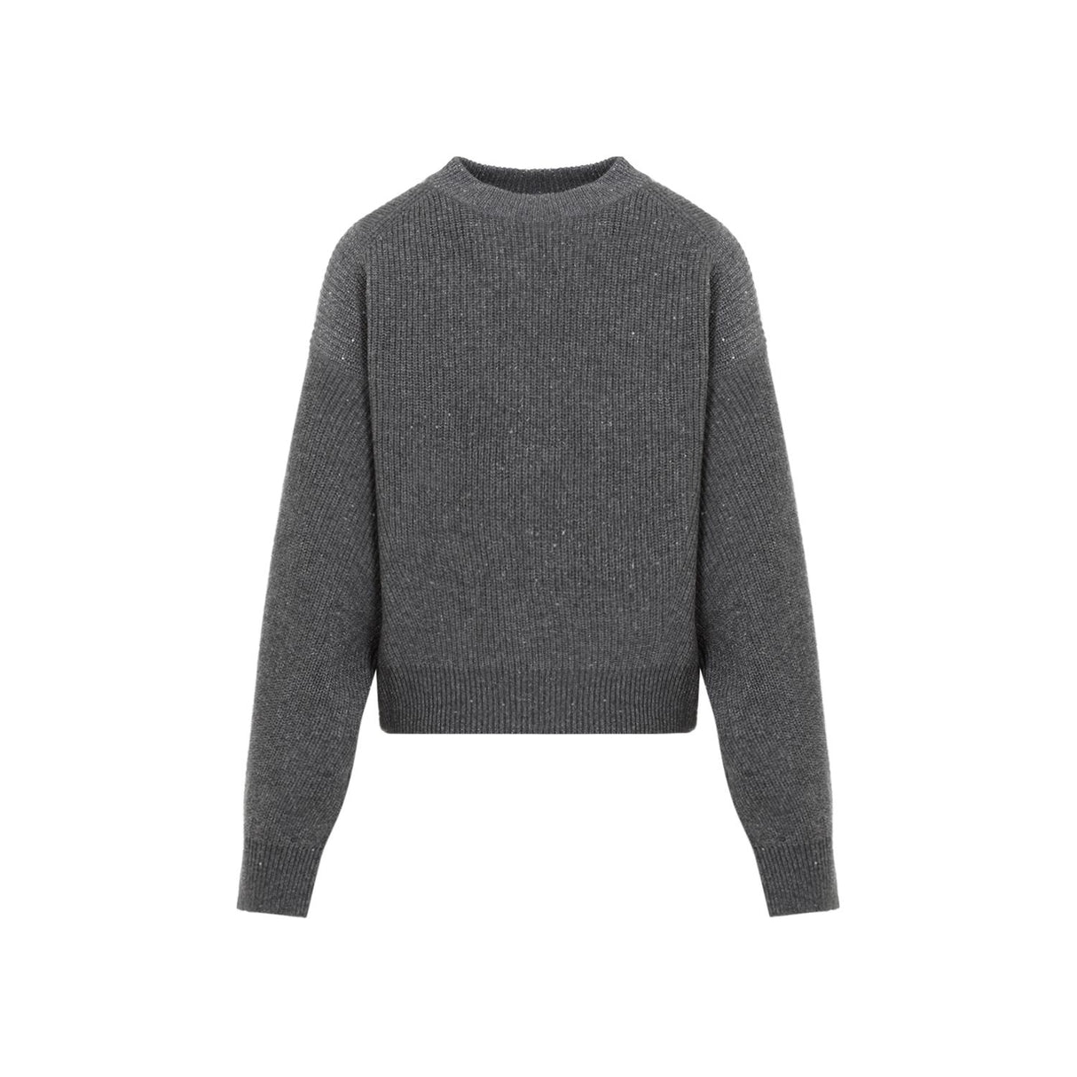 BRUNELLO CUCINELLI Dazzling Ribbed Cashmere-Wool Sweater