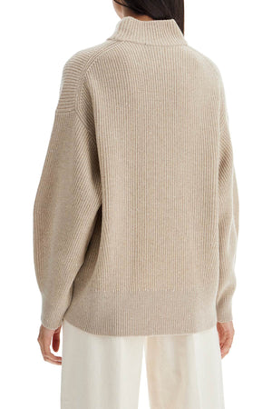 BRUNELLO CUCINELLI Luxe Cashmere-Wool Blend Sweater with Sparkling Sequins