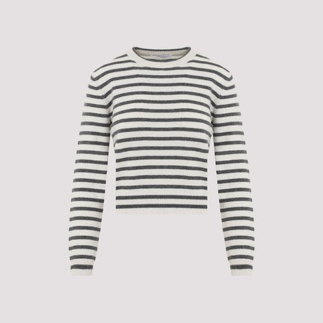 BRUNELLO CUCINELLI Stripe Paillettes Cashmere Blend Sweater for Women