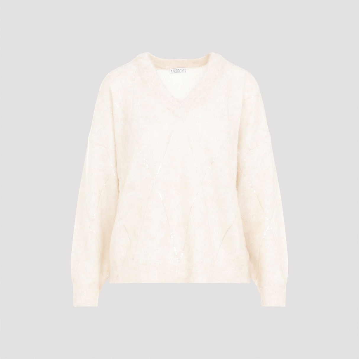 BRUNELLO CUCINELLI V Neck Mohair Blend Sweater