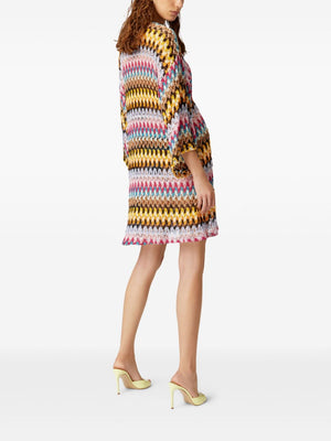 MISSONI Women's Short Kaftan with Front Tie Fastening