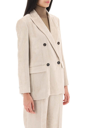 BRUNELLO CUCINELLI Double-Breasted Jacket for Women - FW23 Collection