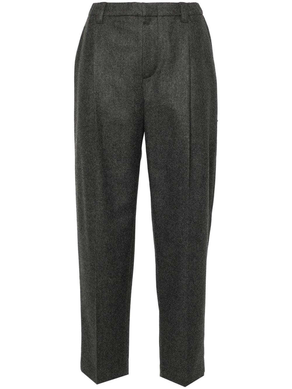 BRUNELLO CUCINELLI Women's Tapered Wool-Cashmere Trousers