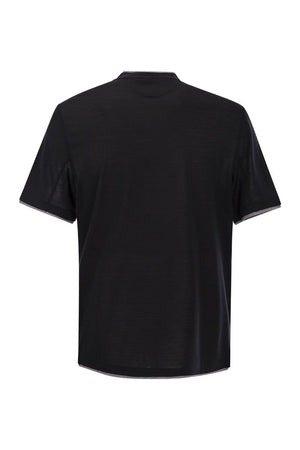 BRUNELLO CUCINELLI Silk and Cotton Layered T-Shirt