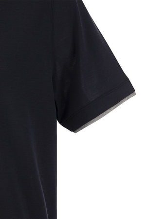 BRUNELLO CUCINELLI Silk and Cotton Layered T-Shirt