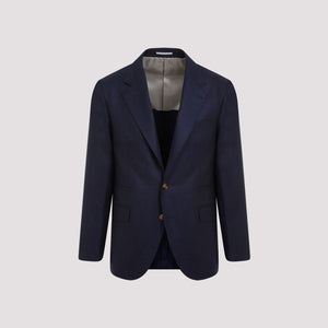 BRUNELLO CUCINELLI Deconstructed Virgin Wool Single-Breasted Jacket