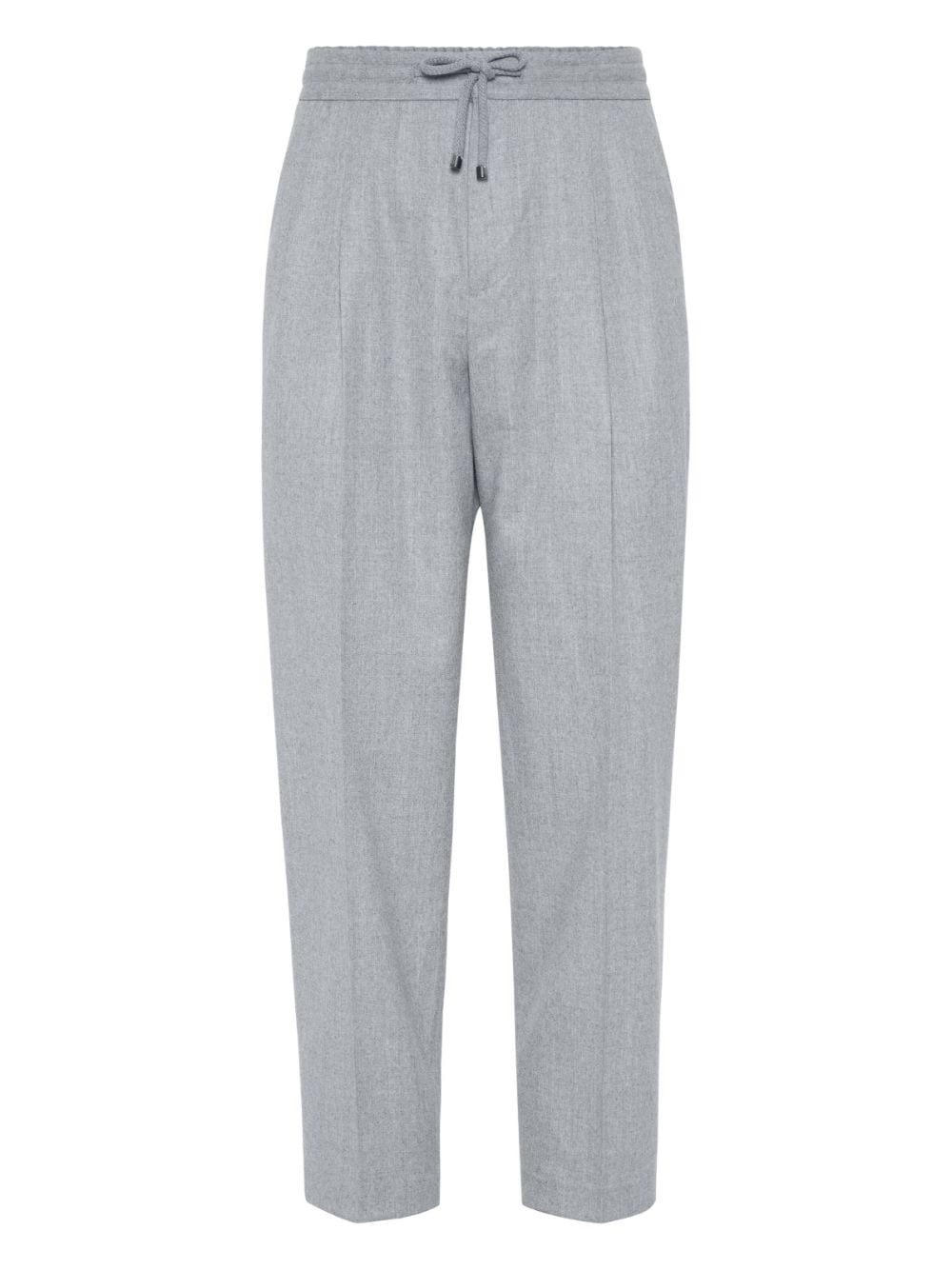 BRUNELLO CUCINELLI Men's Wool Trousers with Elastic Waistband