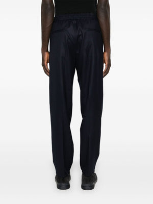 BRUNELLO CUCINELLI Mid-Rise Wool Trousers with Pleat Detailing