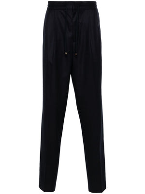 BRUNELLO CUCINELLI Mid-Rise Wool Trousers with Pleat Detailing