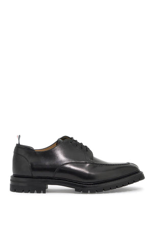 THOM BROWNE Smooth Leather Derby Dress Shoes with Apron Stitch