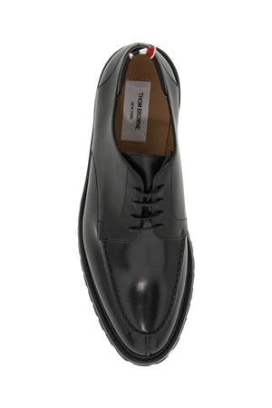 THOM BROWNE Smooth Leather Derby Dress Shoes with Apron Stitch