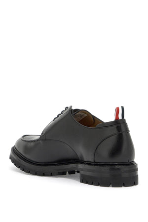 THOM BROWNE Smooth Leather Derby Dress Shoes with Apron Stitch