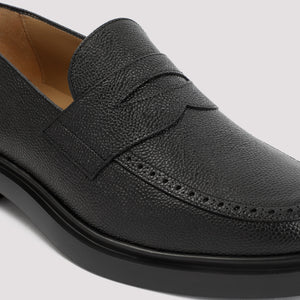 THOM BROWNE Pebble Grain Leather Loafers for Men