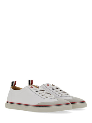 THOM BROWNE Low-Top Leather Sneakers