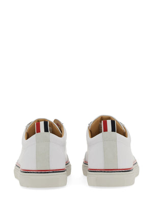 THOM BROWNE Low-Top Leather Sneakers