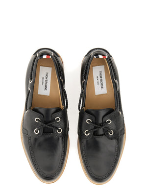 THOM BROWNE Luxury Boat Moccasin for Men