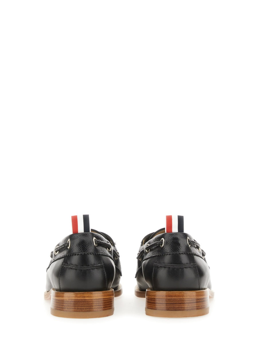 THOM BROWNE Luxury Boat Moccasin for Men