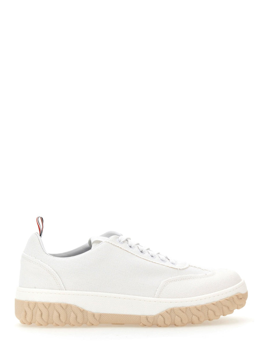 THOM BROWNE Cotton Canvas Sneakers